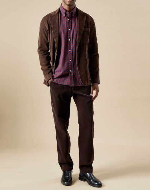Veste en Velours côtelé Jonny dark marron