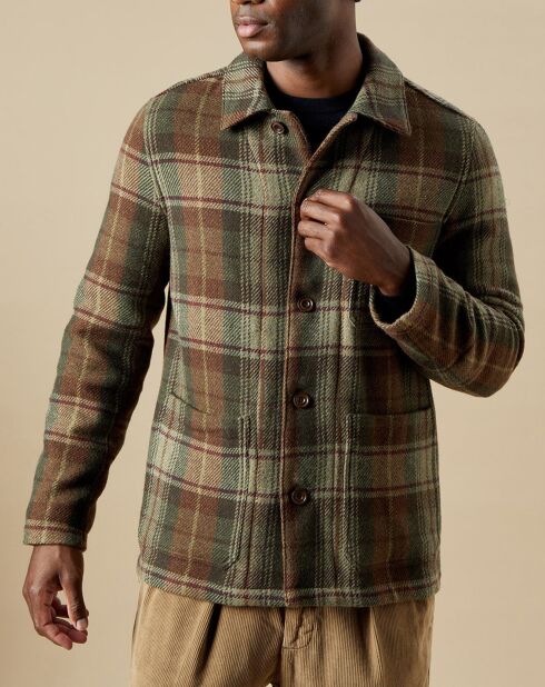 Veste en Laine mélangée Jamison marron/army/amande