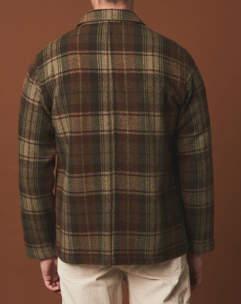 Veste en Laine mélangée Jamison marron/army/amande