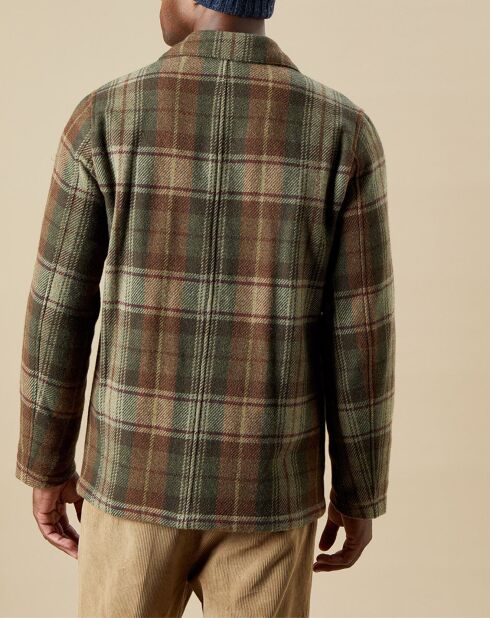 Veste en Laine mélangée Jamison marron/army/amande