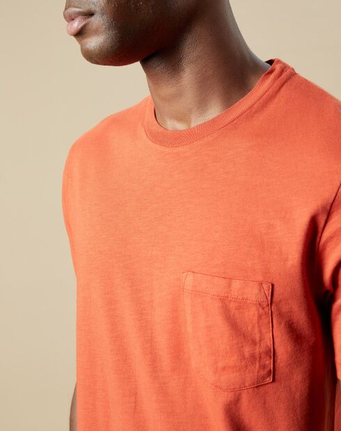 T-Shirt Pocket orange