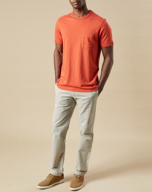 T-Shirt Pocket orange