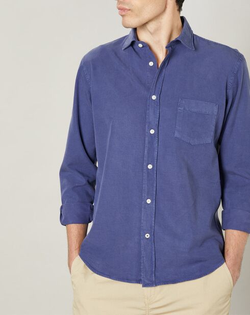 Chemise regular Paul Pat indigo