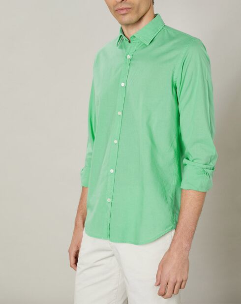 Chemise slim Sammy Pat jade