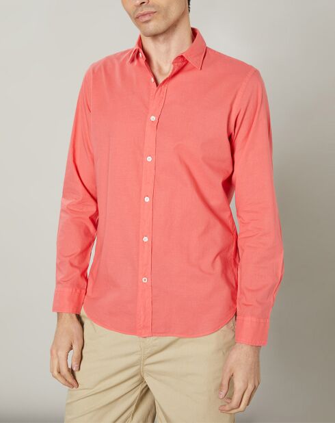 Chemise slim Sammy Pat rouge