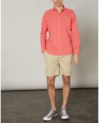 Chemise slim Sammy Pat rouge