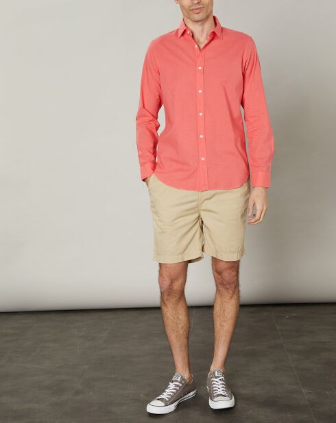 Chemise slim Sammy Pat rouge