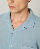 Chemise regular 100% Lin Palm Pat oyster