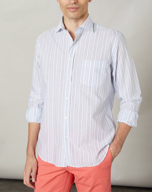 Chemise regular Paul bleue