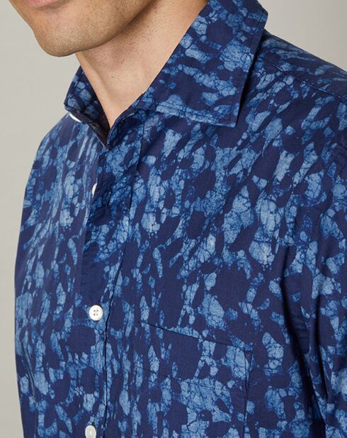 Chemise regular Paul indigo