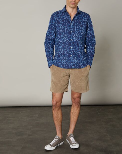 Chemise regular Paul indigo