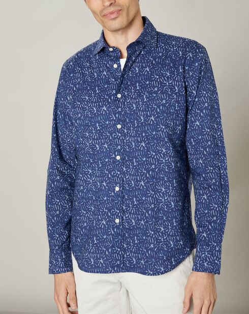 Chemise regular Paul indigo