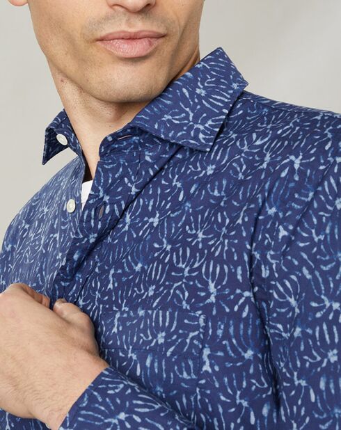 Chemise regular Paul indigo