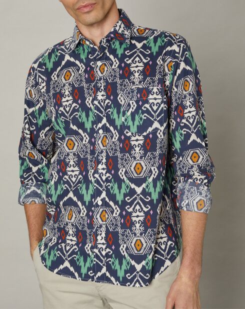 Chemise regular Paul bleue