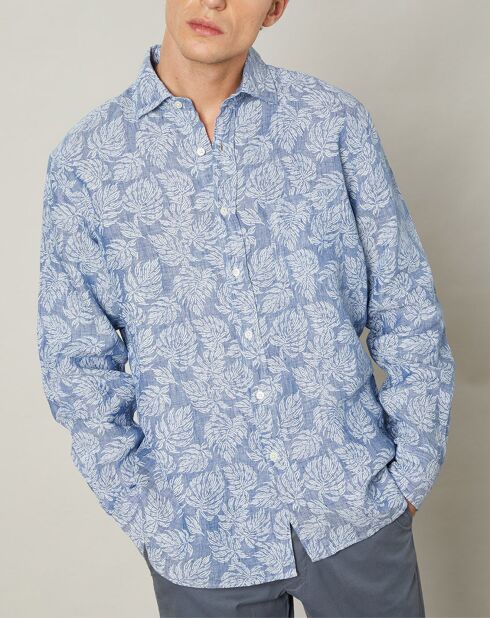 Chemise regular 100% Lin Paul chambray