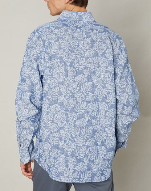 Chemise regular 100% Lin Paul chambray