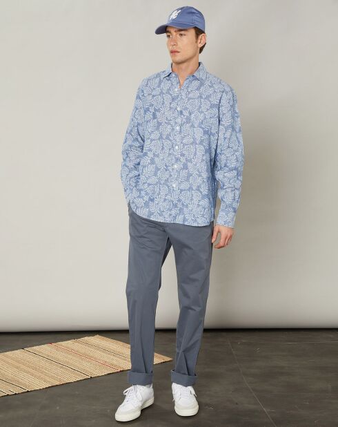 Chemise regular 100% Lin Paul chambray