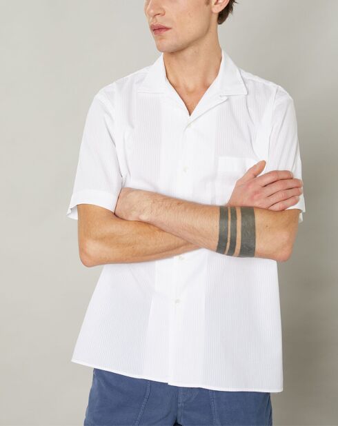 Chemise regular Palm blanche