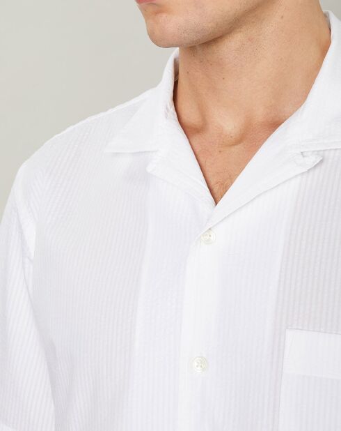 Chemise regular Palm blanche