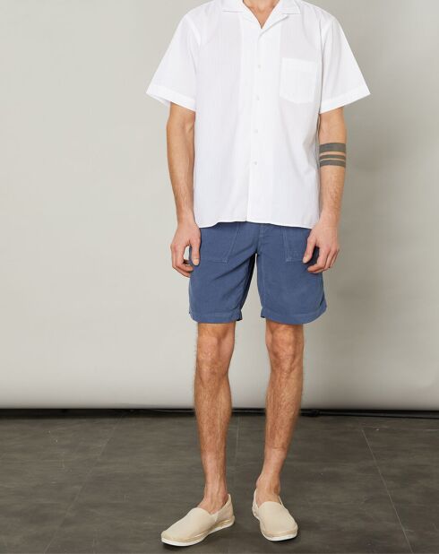 Chemise regular Palm blanche