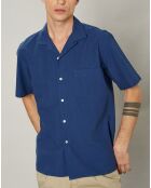 Chemise regular Palm bleue