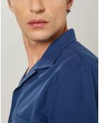 Chemise regular Palm bleue