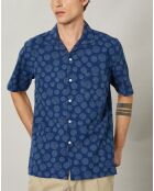 Chemise regular Palm indigo
