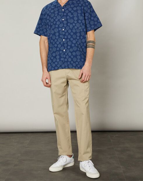 Chemise regular Palm indigo