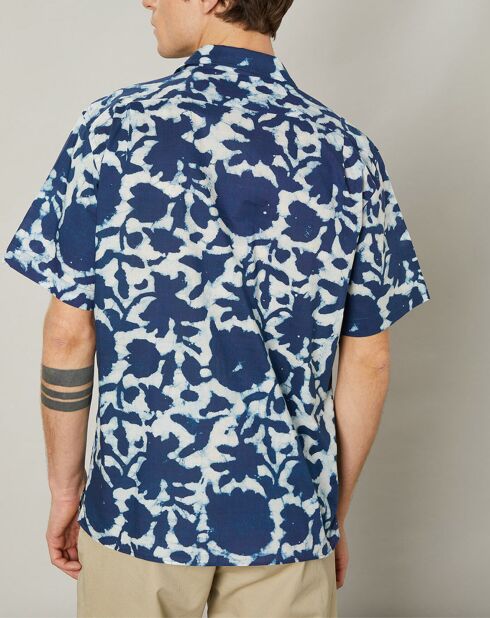 Chemise regular Palm indigo