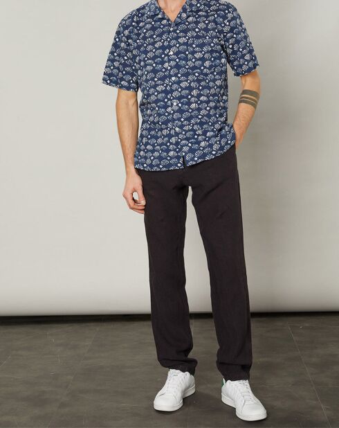 Camisa regular Palm Indigo