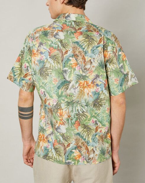 Chemise regular Palm dorée