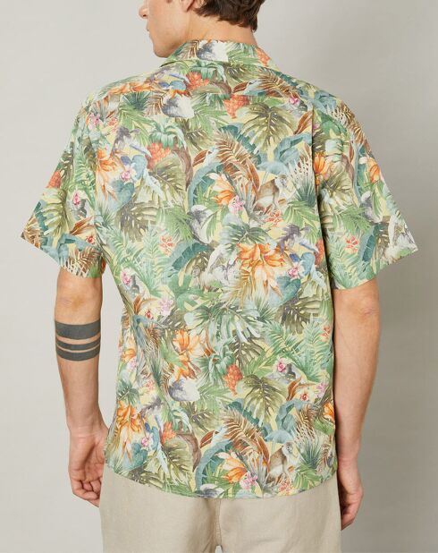Chemise regular Palm dorée