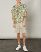 Chemise regular Palm dorée