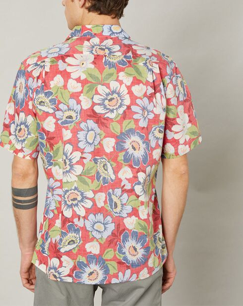 Chemise regular Palm rouge