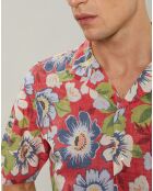 Chemise regular Palm rouge