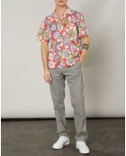 Chemise regular Palm rouge