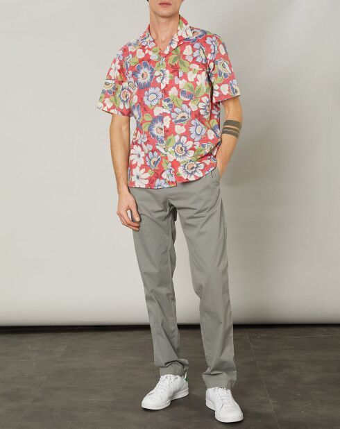 Chemise regular Palm rouge