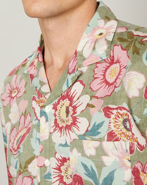 Chemise regular Palm army