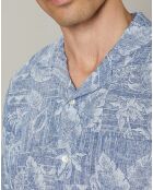 Chemise regular 100% Lin Palm chambray