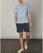 Chemise regular 100% Lin Palm chambray