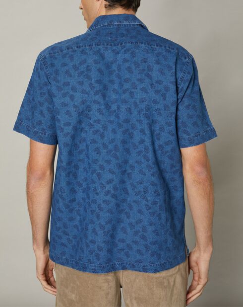 Chemise regular en Lin & Coton Phil indigo