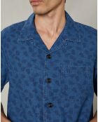 Chemise regular en Lin & Coton Phil indigo