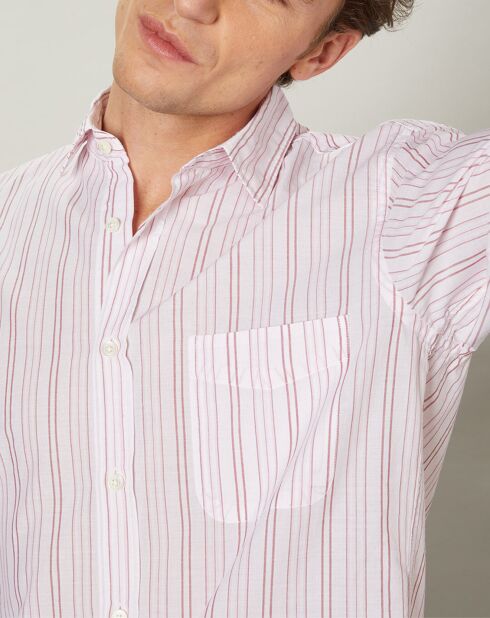 Chemise slim Storm rose