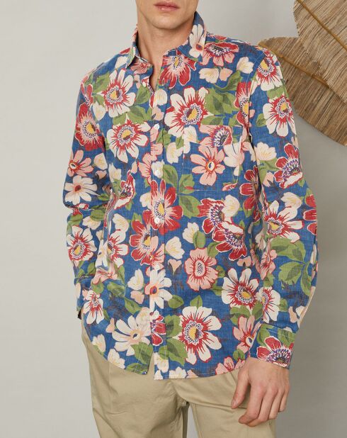 Chemise slim Storm bleue