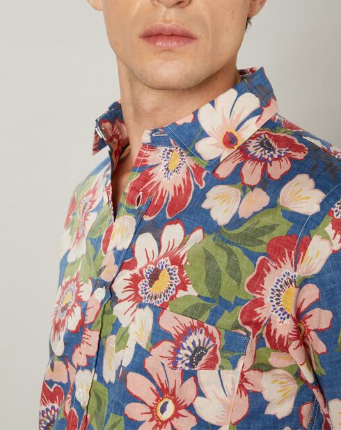 Chemise slim Storm bleue