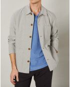 Veste en Coton & Lin Jamison natural/bleu