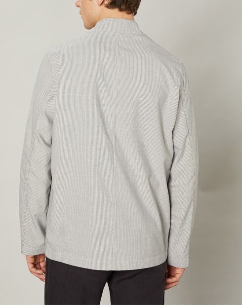 Veste en Coton & Lin Jamison natural/bleu