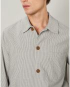 Veste en Coton & Lin Jamison natural/bleu