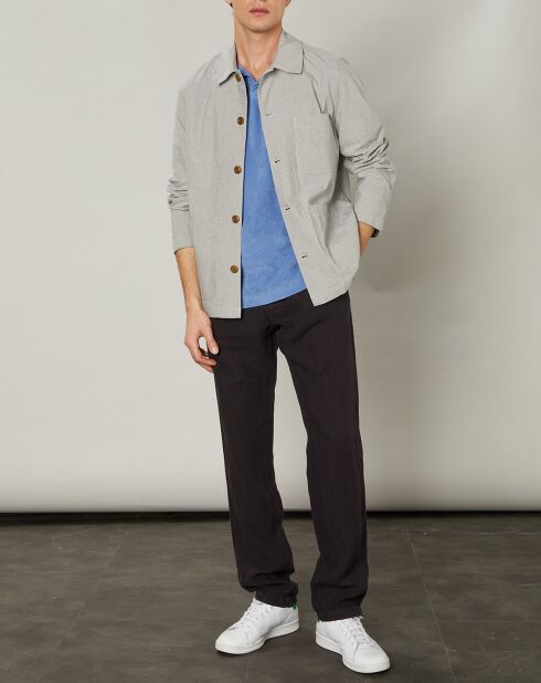 Veste en Coton & Lin Jamison natural/bleu