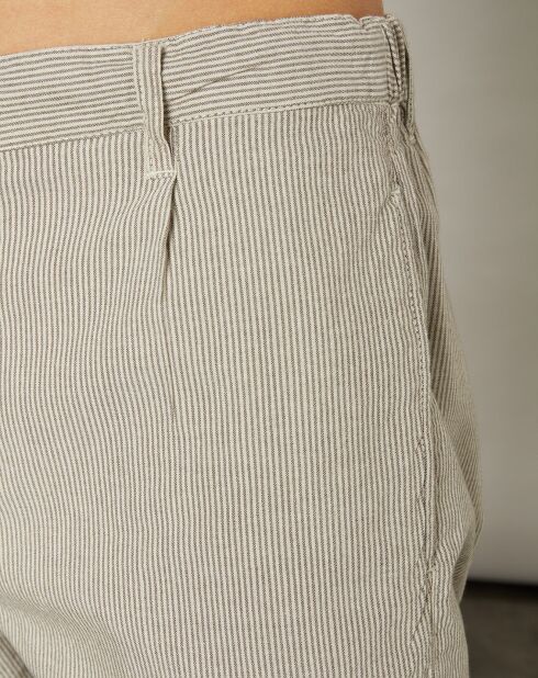 Short en Coton & Lin Tank natural/gris